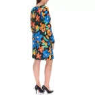 Aniston alkalmi női Summer ruha  virágos Print, Mini ruha, hosszú újj ruha, 81651920, fekete/sárga/kék Méret: 38