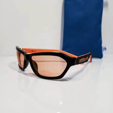 Adidas napszemüveg for férfi és női, tükrös  napszemüveg, 100% UVA & UVB védelem, Category 1 szűrő, Holiday szemüvegkeret, EW3552, fekete/narancssárga Méret: N