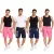 GEOGRAPHICAL NORWAY Quara/Quoyal férfi Swim nadrág  Logo Print, Swim Sort Rövidnadrág  zseb, Swim Sort Rövidnadrág, Navy/rózsaszín Méret: S