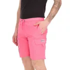 GEOGRAPHICAL NORWAY Quara/Quoyal férfi Swim nadrág  Logo Print, Swim Sort Rövidnadrág  zseb, Swim Sort Rövidnadrág, Navy/rózsaszín Méret: S