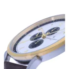 Pierre Cardin férfi több-számlap analóg Quartz óra karóra  bőr szíj 3ATM 44mm in barna/arany/ezüst vagy fekete/ezüst/kék/rózsa arany Méret: N