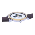 Pierre Cardin férfi több-számlap analóg Quartz óra karóra  bőr szíj 3ATM 44mm in barna/arany/ezüst vagy fekete/ezüst/kék/rózsa arany Méret: N