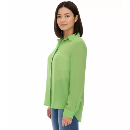Aniston SELECTED női Summer blúz hosszú-Sleeved Ing  Kent nyaklánc Summer alap blúz 71710315 zöld Méret: 36