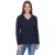 Aniston alkalmi V-nyak kötött Pulóver, Everyday Pulóver  pamut tartalom, hosszú-Sleeved Ing, 38049702, sötét kék Méret: 36