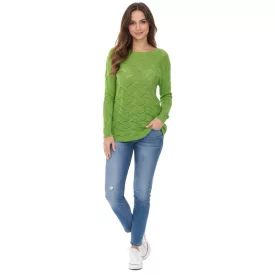   Aniston női hosszú-Sleeved Ing  vissza vágott-Out, Everyday Pulóver, Summer Ing, 48676348 zöld Méret: 38