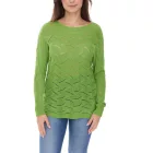 Aniston női hosszú-Sleeved Ing  vissza vágott-Out, Everyday Pulóver, Summer Ing, 48676348 zöld Méret: 40