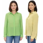 Aniston SELECTED női Summer blúz, hosszú-Sleeved Ing  Kent nyaklánc, Summer alap blúz, sárga vagy zöld Méret: 40