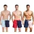 Pierre Cardin férfi Swim Sort Rövidnadrág, trendi Swim Sort Rövidnadrág LA205027 piros/Navy, Navy/rózsaszín, vagy kék Méret: L