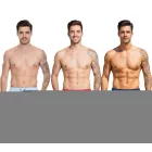 Pierre Cardin férfi Swim Sort Rövidnadrág, trendi Swim Sort Rövidnadrág LA205027 piros/Navy, Navy/rózsaszín, vagy kék Méret: L