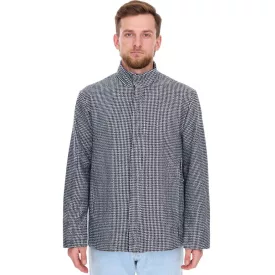   férfi Transitional dzseki kabát Kabát  Houndstooth minta, Autumn dzseki kabát Kabát 957466, fekete/fehér Méret: 56