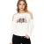 női karácsony Pulóver  flitter és kerek nyak, karácsony Tree Pulóver, hosszú-Sleeved Ing  csillogós, 951396 fehér Méret: 40_42