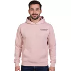 SUBLEVEL férfi Hooded pamut pulóver  zseb H10014T21326A1 13300 rózsaszín Méret: S