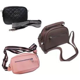   WOWZILLA női kézi táska  Practical Compartments, válltáska táska, trendi alkalmi táska, világos rózsaszín, fekete, vagy Dusty rózsaszín Méret: N