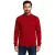 férfi kötött Pulóver, klasszikus kötött Pulóver  Zipper, hosszú újj Pulóver, Plus Sizes 978933 Rust piros Méret: 72_74
