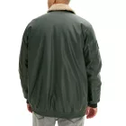 férfi pilot dzseki kabát Kabát made of i ation bőr, stílusos outdoor dzseki kabát Kabát  teddy nyaklánc 934067 olivazöld zöld Méret: 62
