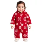 Toddler overáll, garbó Öltöny  kapucni, hópehely Design  Zipper, Baby Öltöny 954927 piros/fehér Méret: 56_62