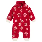 Toddler overáll, garbó Öltöny  kapucni, hópehely Design  Zipper, Baby Öltöny 954927 piros/fehér Méret: 56_62