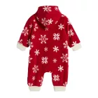 Toddler overáll, garbó Öltöny  kapucni, hópehely Design  Zipper, Baby Öltöny 954927 piros/fehér Méret: 68_74