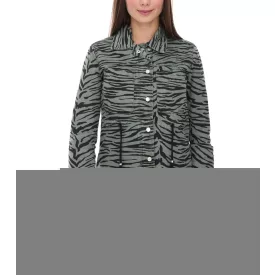   vestino női átmeneti dzseki, pamut dzseki állatmintával, farmer nyári dzseki 900810 Khaki/Fekete Méret:36