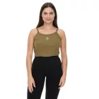 YOU DO YOU női crop Top ribbed fitness Top pamut Ing tank Top yoga divat 905101 khaki Méret: M