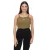 YOU DO YOU női crop Top ribbed fitness Top pamut Ing tank Top yoga divat 905101 khaki Méret: S