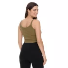 YOU DO YOU női crop Top ribbed fitness Top pamut Ing tank Top yoga divat 905101 khaki Méret: S