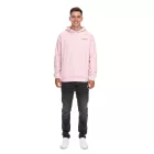 SUBLEVEL férfi Hooded pamut pulóver  zseb H10014T21326A in rózsaszín vagy fehér Méret: L