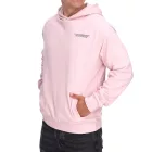 SUBLEVEL férfi Hooded pamut pulóver  zseb H10014T21326A in rózsaszín vagy fehér Méret: L