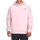 SUBLEVEL férfi Hooded pamut pulóver  zseb H10014T21326A in rózsaszín vagy fehér Méret: M