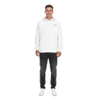 SUBLEVEL férfi Hooded pamut pulóver  zseb H10014T21326A in rózsaszín vagy fehér Méret: M