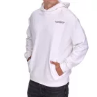 SUBLEVEL férfi Hooded pamut pulóver  zseb H10014T21326A in rózsaszín vagy fehér Méret: M