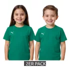 2 db-os PUMA TeamGoal 23 fiú és lány pamut sportpóló logóval (656709) zöld, fekete, szürke, sárga, piros vagy fehér színben Méret:128