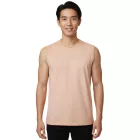 férfi Tank Top, nadrág-Sleeved Ing, Simple Summer Top, pamut Ing R-15286, világos narancssárga Méret: L