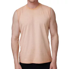   férfi Tank Top, nadrág-Sleeved Ing, Simple Summer Top, pamut Ing R-15286, világos narancssárga, fehér, Khaki, vagy szürke Méret: L