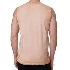 férfi Tank Top, nadrág-Sleeved Ing, Simple Summer Top, pamut Ing R-15286, világos narancssárga, fehér, Khaki, vagy szürke Méret: XXL
