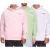SUBLEVEL férfi Hooded pamut pulóver  zseb H10014T21326A rózsaszín, világos zöld, vagy fehér Méret: L