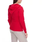 Elevate Arora női kapucnis pulóver, 300 g/m² egyszínű pamut dzseki, kék, piros vagy sötétkék Méret:XS