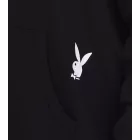 PLAYBOY férfi pamut pulóver hosszú-Sleeved pulóver in fekete vagy Heather szürke Méret: L