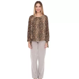   Vestino női Off-válltáska Carmen blúz  Leopard Print Summer Ing 900319 bézs/fekete Méret: XS