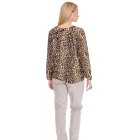 Vestino női Off-válltáska Carmen blúz  Leopard Print Summer Ing 900319 bézs/fekete Méret: XS