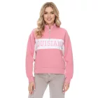 Vestino női szögletes Cropped pulóver  tartó-Up nyaklánc, túlméretezett Everyday Pulóver, Trojer 900390, Dusty rózsaszín Méret: L