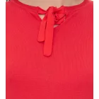 vestino Női Kötött Pulóver Chiffon Masnival, Napi Pulóver, 901088 Piros Méret:40