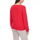 vestino Női Kötött Pulóver Chiffon Masnival, Napi Pulóver, 901088 Piros Méret:40
