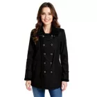 női kabát  Teddy szörme nyaklánc, szintetikus Lambskin dzseki kabát Kabát, Autumn Parka 939077 fekete Méret: 56