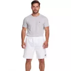 Outfitter OCEAN FABRICS edző rövidnadrág férfiaknak fenntartható sportnadrág Tahi Match OUT-M-1032-OTW Fehér Méret:M