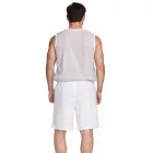 Outfitter OCEAN FABRICS edző rövidnadrág férfiaknak fenntartható sportnadrág Tahi Match OUT-M-1032-OTW Fehér Méret:M