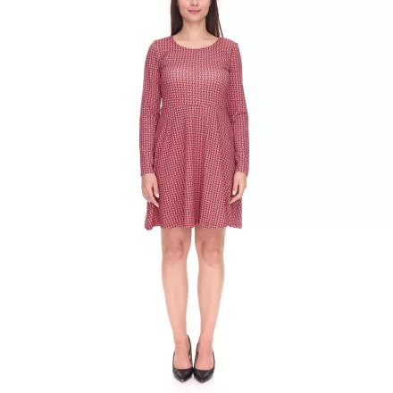 Aniston alkalmi női Mini ruha, stílusos Summer ruha, hosszú-Sleeved ruha, 70060254 rózsaszín/fekete/piros Méret: 42