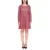 Aniston alkalmi női Mini ruha, stílusos Summer ruha, hosszú-Sleeved ruha, 70060254 rózsaszín/fekete/piros Méret: 42