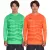 Outfitter OCEAN FABRICS Tahi férfi Goalkeeper Jersey, Moisture-wicking és quick-drying, hosszú-sleeved soccer Ing, OUT-M-1033-OTW in narancssárga vagy zöld Méret: L