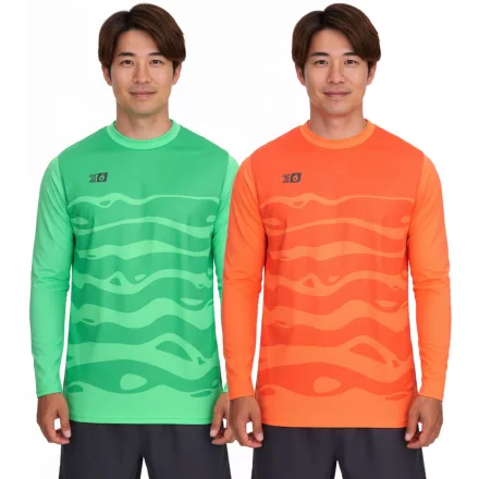 Outfitter OCEAN FABRICS Tahi férfi Goalkeeper Jersey, Moisture-wicking és quick-drying, hosszú-sleeved soccer Ing, OUT-M-1033-OTW in narancssárga vagy zöld Méret: S